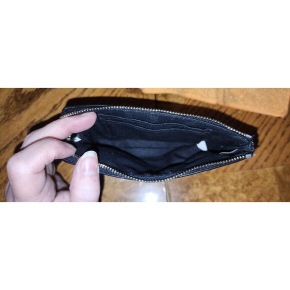 Coach Wristlet F22713 Brown Black Platinum Sig C Corner Zip - Picture 8 of 8